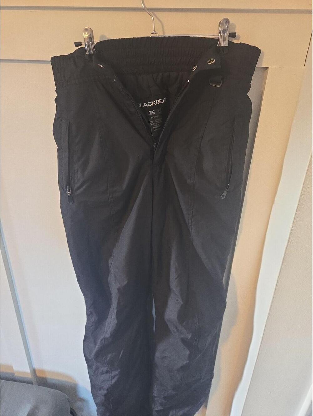 Black Bear Insulated Ski Pants - Women's Size 8 Black Snow Trousers